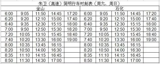 金山小火车最新时刻表查询及探讨分析