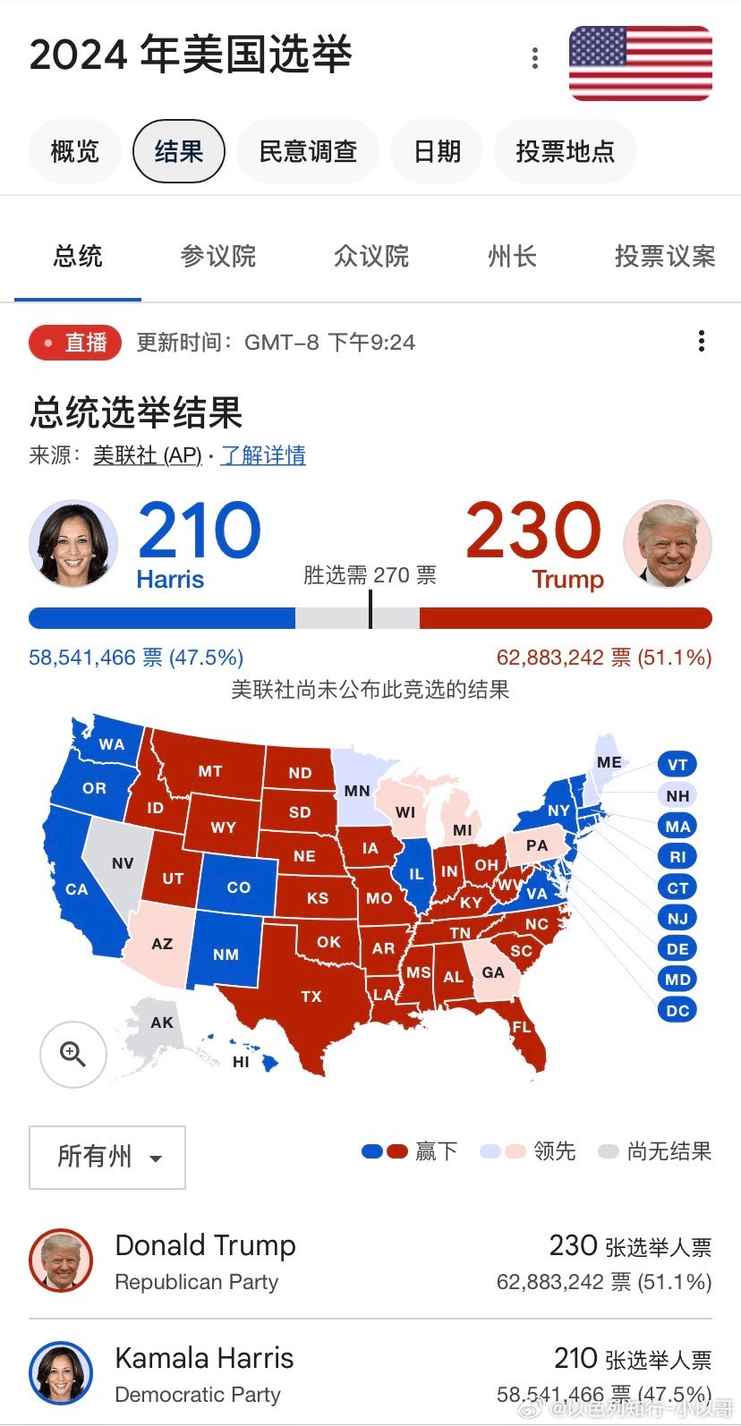 最新美国选举总统票数解析报告