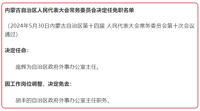 内蒙古最新任命，时代背景下的新篇章开启